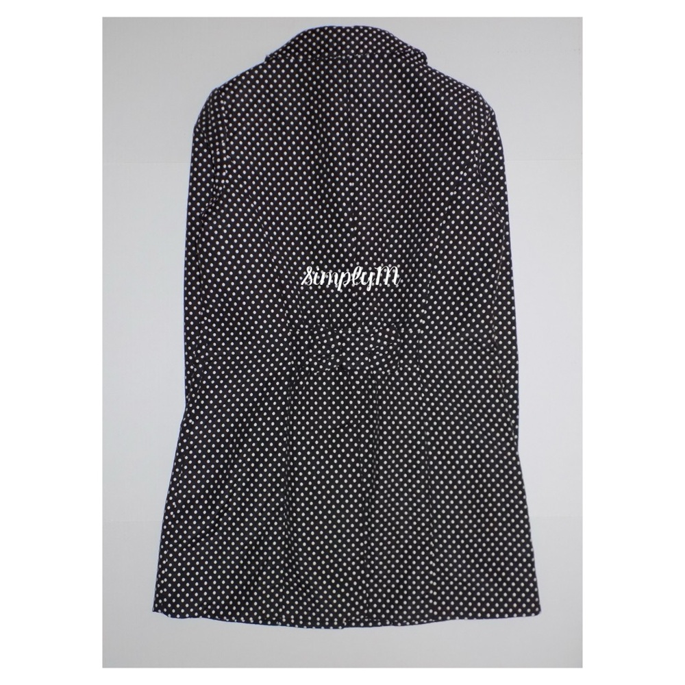 LC Lauren Conrad Black & White Polka Dots Coat - Picture 4 of 6